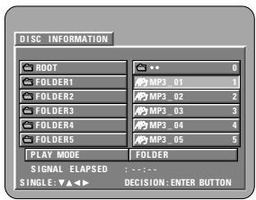 DENON A11 - * To return to the initial disc information screen - 2