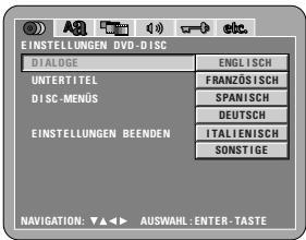 DENON A11 - DISC-MENUS - 1