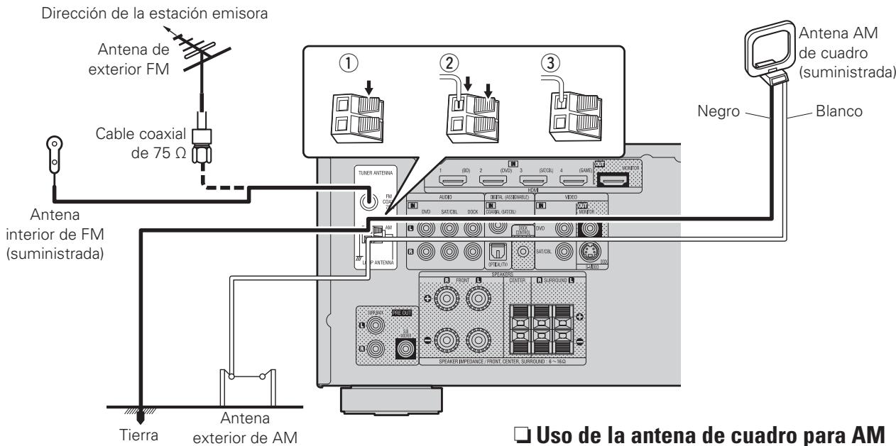 DENON AVR-391 - Conexión de una antenna - 1