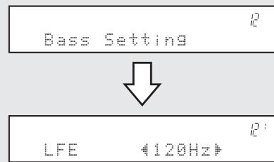 DENON AVR-391 - Ajuste de los graves (Bass Setting) - 1