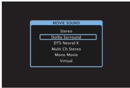 DENON AVR-X6200W, AVR-X6300H, AVRX6200W - Passage au mode audio - 1