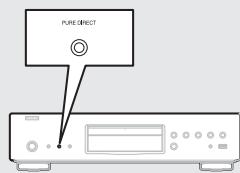 DENON DBP-1611UD - Press PURE DIRECT while stopped. - 1