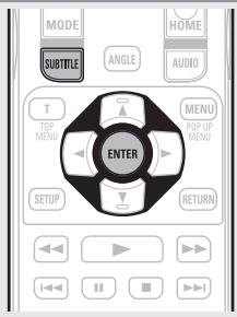 DENON DBP-1611UD - Press SUBTITLE during playback. - 2