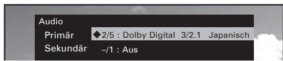 DENON DBP-A100 - Wechseln zwischen Primär-/ Sekundäraudio einer BD - 3