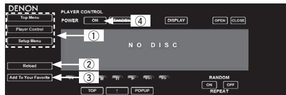 DENON DBP-A100 - Player Control - 1