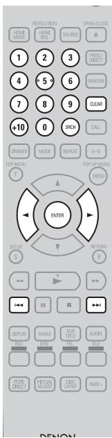 DENON DBP-A100 - Suchkriterien oder Einstellungen in der Suchmodusleiste. - 2