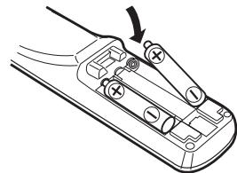 DENON DBP-A100 - Einlagen der Batterien - 2