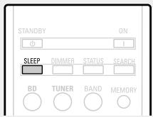 DENON DHT-1312BA - Appuyez sur SLEEP et affichez la durée que vous souhaitez. - 1