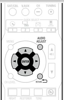 DENON DHT-1312BA - Opérations du menu Audio Adjust - 1