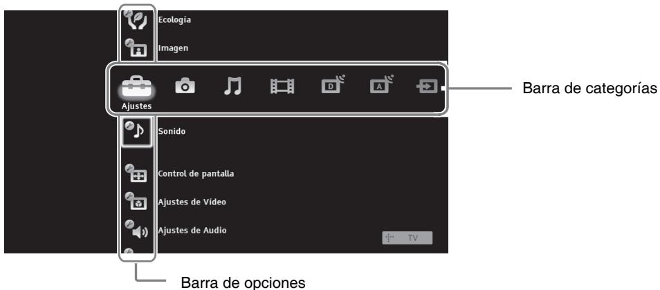 SONY BRAVIA RM-ED016 - Cómo navegar por el menu TV Home en XMB™ - 1