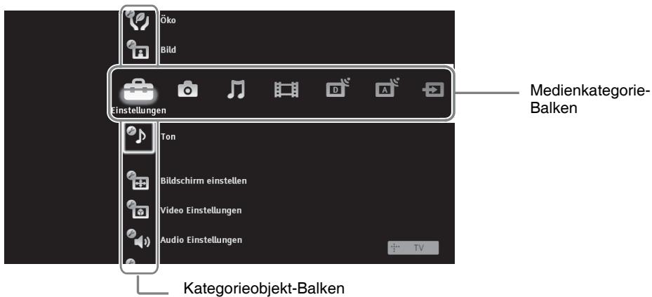 SONY BRAVIA RM-ED016 - Anleitung für das TV-Home-MENU auf XMB™ - 1