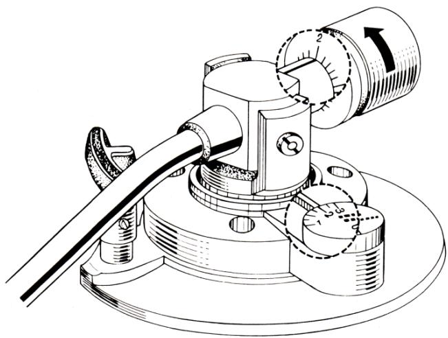 DENON DP-30L(S) - Adjustment of anti-skating - 6