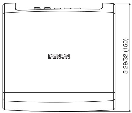DENON HEOS LINK S2 - Dimensions (Unité: po. (mm)) - 1
