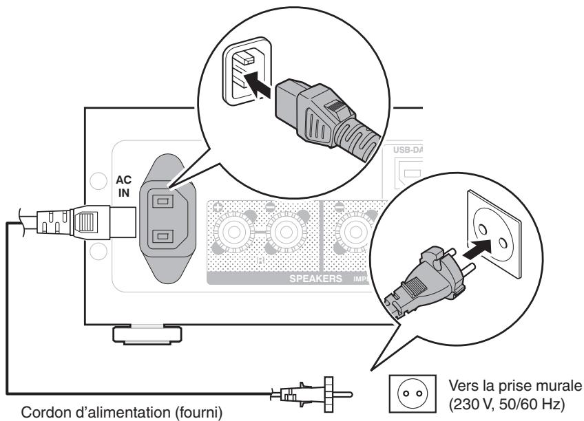 DENON PMA-50 - Connexion du cordon d'alimentation - 1