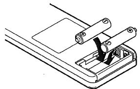DENON RC 853 - Inserting the batteries - 2