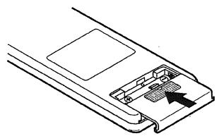 DENON RC 853 - Inserting the batteries - 3
