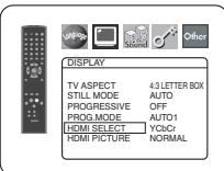 DENON 1930 - HDMI SELECT (Default: YCbCr) - 2
