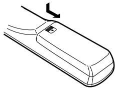 DENON 3910 - Insertion des piles - 1