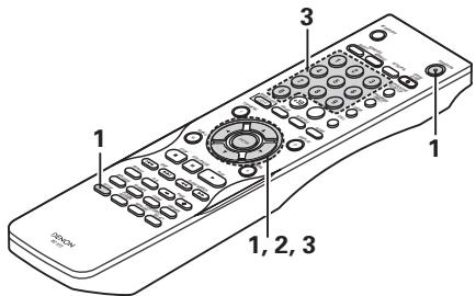 DENON 3910 - Lorsque "MENU NIVEAU DE PROTECTION" est selectionnée - 1