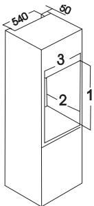 ZANUSSI ZBA 6160 A - Dimensions of the recess - 1