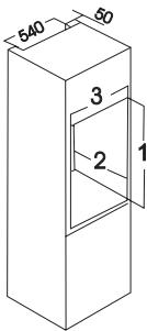 ZANUSSI ZBA 6160 A - Afmetingen van de uitsparing - 1