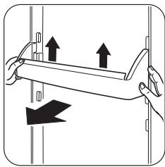 ZANUSSI ZBA7230A - Hetplaatsen van de deurschappen - 2