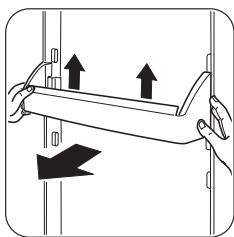 ZANUSSI ZBA7230A - Positioning the door shelves - 2