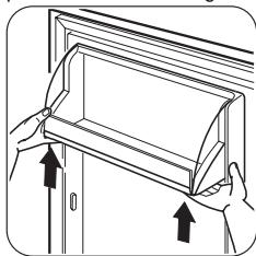 ZANUSSI ZBA7230A - Positioning the door shelves - 1