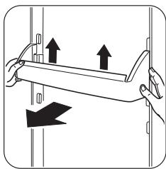 ZANUSSI ZBA7230A - Emplacement des balconnets de la porte - 2