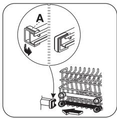 ZANUSSI ZDI121 - Réglage de la hauteur du panier supérieur - 3