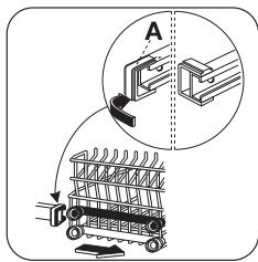 ZANUSSI ZDI121 - Réglage de la hauteur du panier supérieur - 2