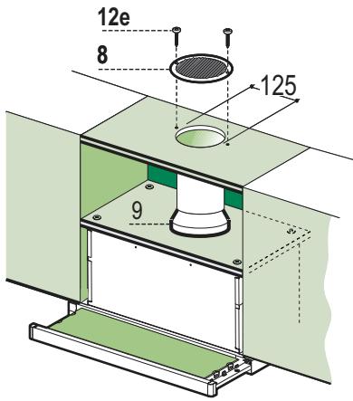 ZANUSSI ZHP 615 - RECIRCULATION VERSION AIR OUTLET - 1