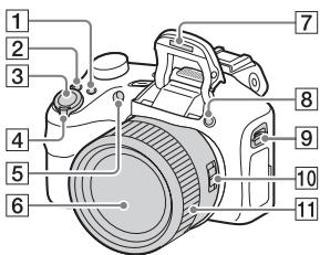 SONY DSC-HX400V - Identifisere delene - 1