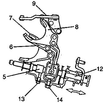 SUZUKI BALENO - Mechanisme de changement de vitesses - 2