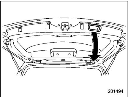 SUZUKI FORESTER - Pour ouvrir: - 1