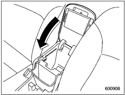 SUZUKI FORESTER - Pour l'utiliser comme accoudoir: - 1