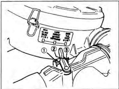 SUZUKI SAMURAI - LEVIER DE COMMANDE D'ADMISSION D'AIR (Seulement vehicules à carburation) - 1