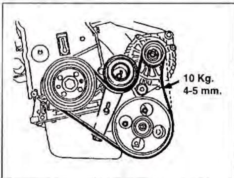 SUZUKI SAMURAI - COURROIE DE L'ALTERNATEUR (Vehicules T. Diesel) - 1