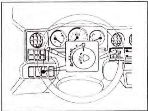 SUZUKI SAMURAI - COMMANDE REGULATEUR DE LA POSITION DES PHARES (En option) - 1