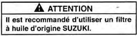 SUZUKI SAMURAI - Dépose du filtré à huile et repose d'un filtré neuf. - 4