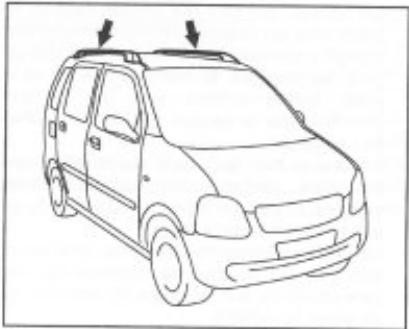 SUZUKI WAGON R - BARRES de TOIT (le cas échéant) - 1