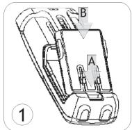 ALCATEL-LUCENT 400 DECT HANDSET - - Mettre en place la batterie - 1