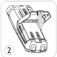 ALCATEL-LUCENT 400 DECT HANDSET - - Mettre en place la batterie - 2