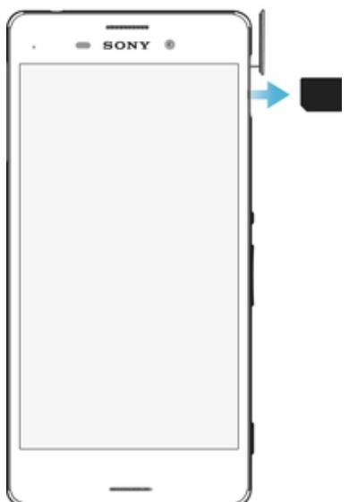 SONY E2303 - To remove the nano SIM card - 1
