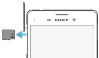 SONY E2303 - To remove the memory card - 1