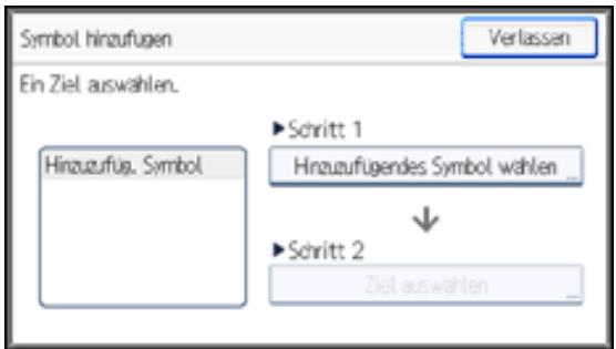 RICOH AFICIO MP301SP - Drucken Sie [Hinzuzufugendes Symbol wahlen]. - 1