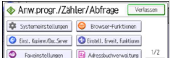 RICOH AFICIO MP301SP - Symbole zum [Start]-Bildschirm mit Anwenderprogramm hinzufugen - 2