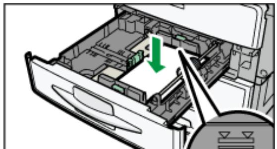 RICOH AFICIO MP301SP - Ändern des Papierformats in Magazin 1 - 8