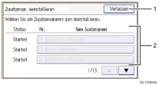 RICOH AFICIO MP301SP - Bildschirm Zusammenprogramm deinstallieren - 1