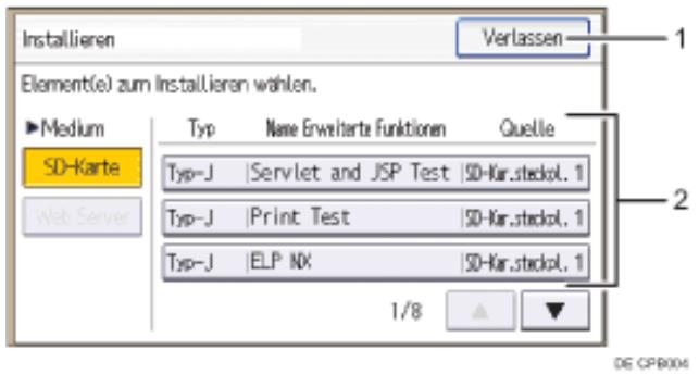 RICOH AFICIO MP301SP - Bildschirm Installieren - 1